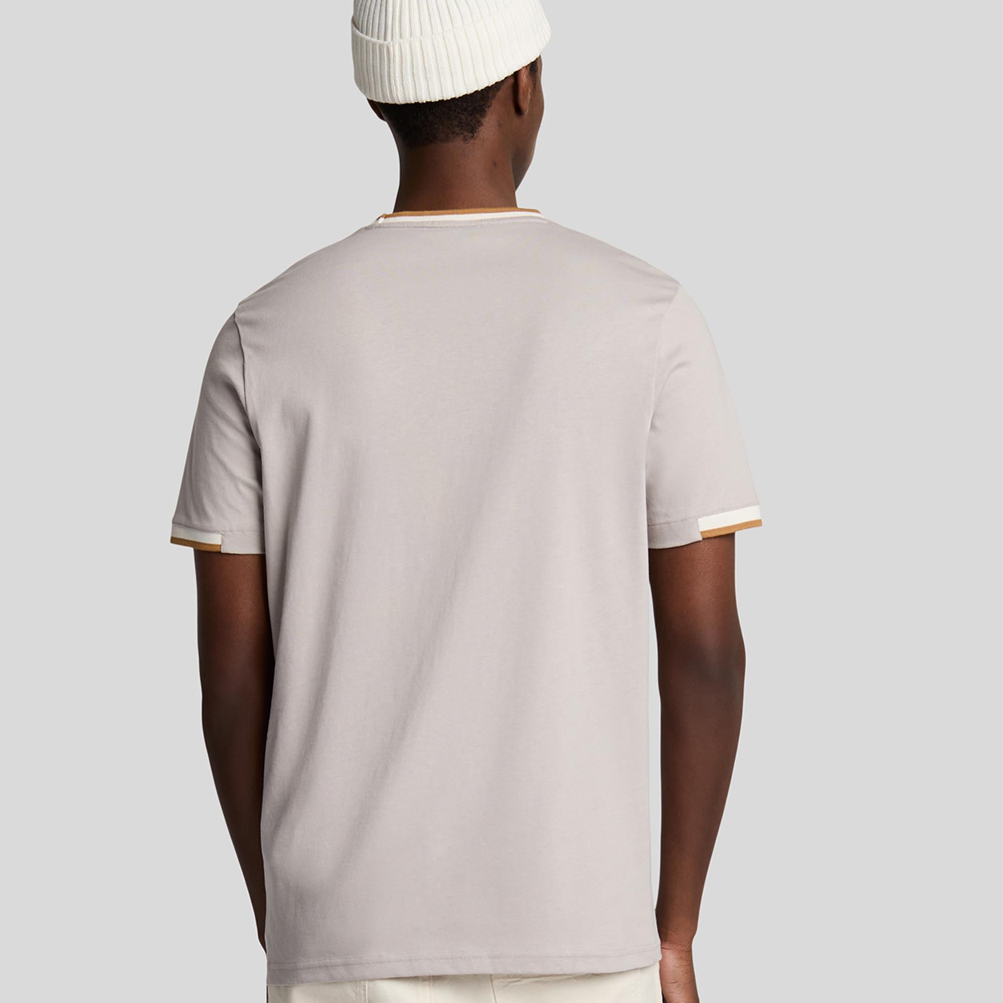 Lyle & Scott Half Tipped T-Shirt Pale Grey